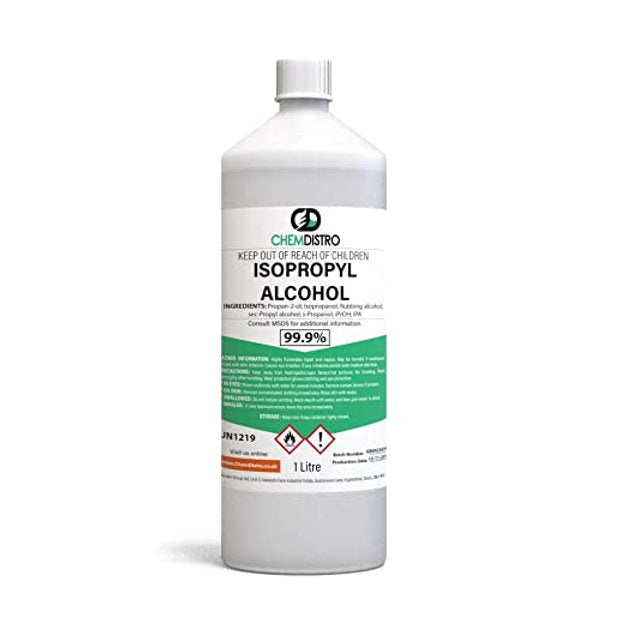 ChemDistro Isopropyl Alcohol - Lab Grade 99.9% Rubbing Alcohol