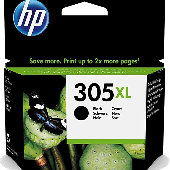 HP 3YM62AE 305XL High Yield Original Ink Cartridge, Black