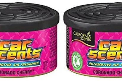 2 x CALIFORNIA SCENTS CAR AIR FRESHENER - CORONADO CHERRY