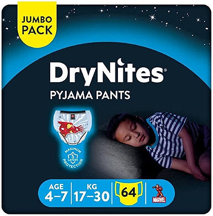 Huggies DryNites, Night Time Pants for Boys 64 pants