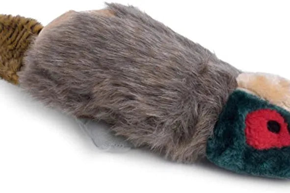 Petface Squeaky Pheasant Plush Dog Toy