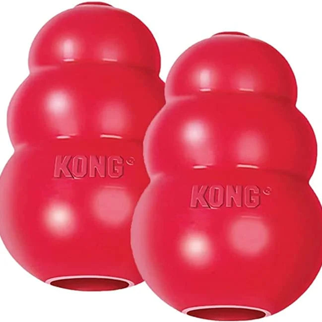 KONG Classic Medium Dog Toy Red Medium Pack of 2